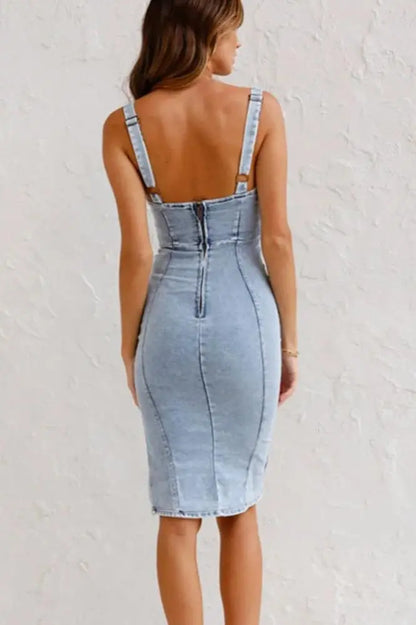 Slate Luxe Denim Dress